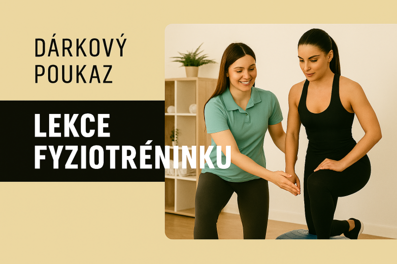 Voucher LEKCE FYZIOTRÉNINKU (dospělí, senioři, dorost) zvýhodněná sazba 5x 60 min 850 Kč