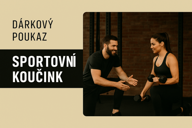 Voucher SPORTOVNÍ KOUČINK - TRÉNINKOVÉ PLÁNY 2x 60 min (konzultace, diagnostika, zaučení) + individuální tréninkový plán (papírová verze)