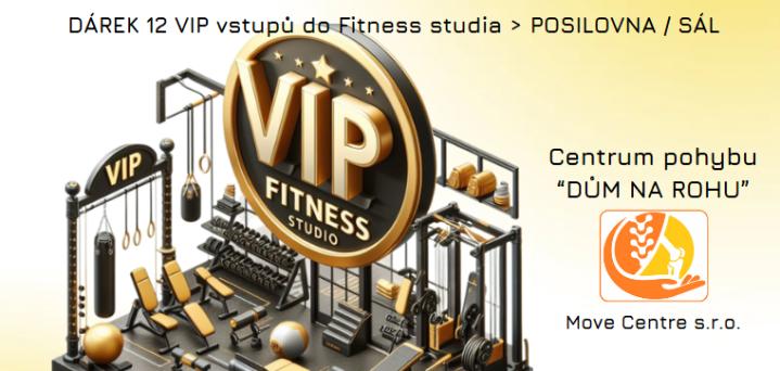 Voucher DÁREK 12 VIP  vstupů do Fitness studia > POSILOVNA / SÁL