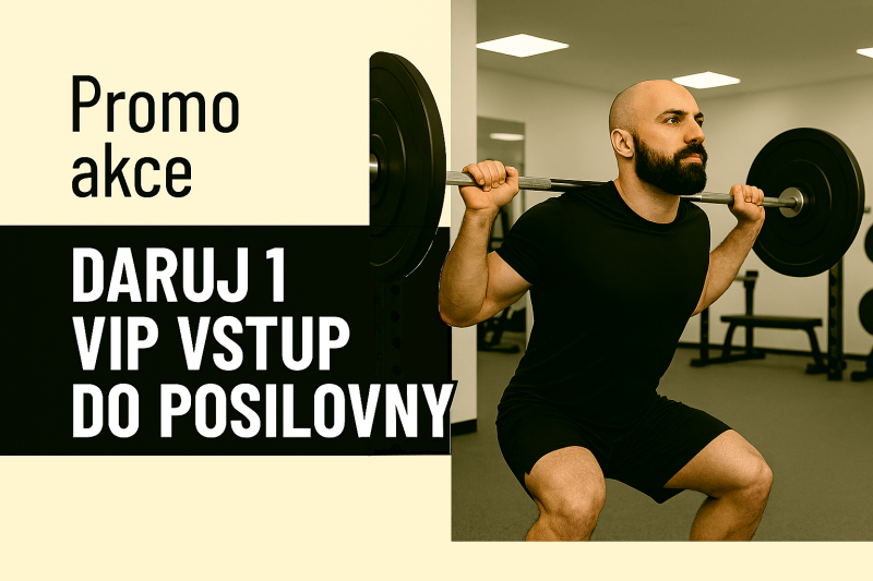 Voucher Promo akce DARUJ 1 vstup: POSILOVNA > Zkušební VIP vstup zdarma